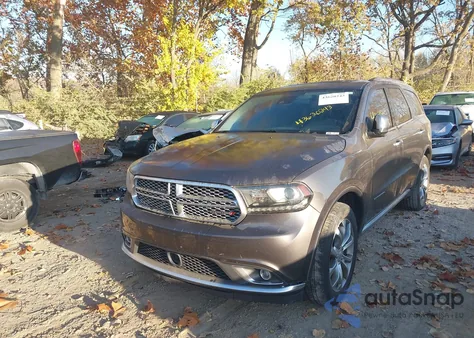 2016 Dodge Durango Citadel Anodized Platinum z USA, uszkodzony, nr VIN 1C4RDJEG0GC449551